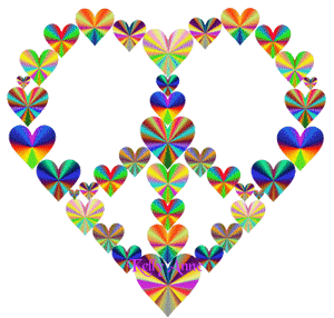 Gif animé coeur brillant